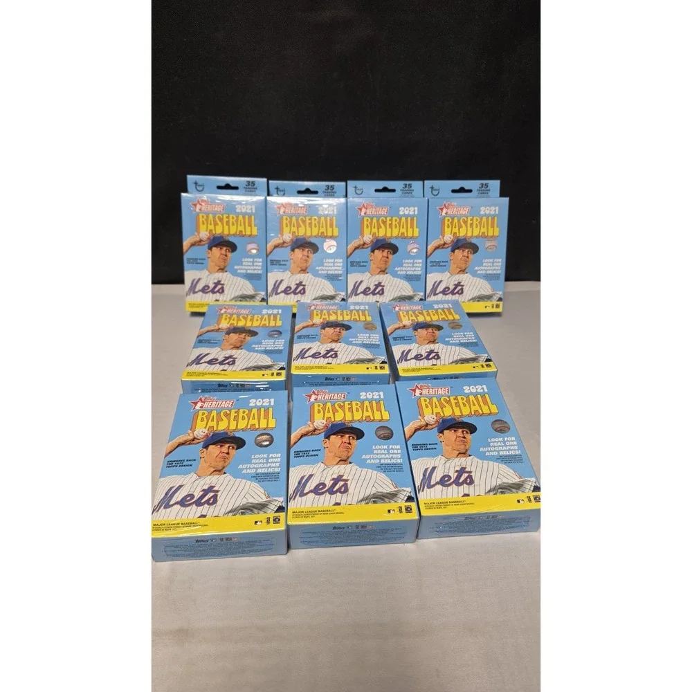 2021 Topps Heritage Baseball Hanger Box - Factory Sealed X10